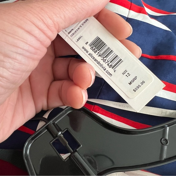 Alice + Olivia Collegiate Striped Dress - Picture 8 of 8